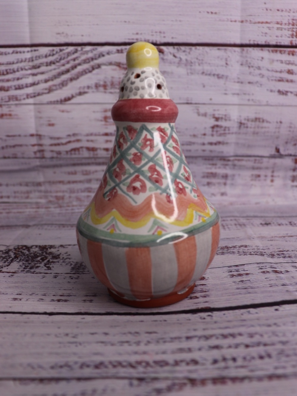 Mackenzie Childs Retired Rose Garden Shaker Hand Painted
